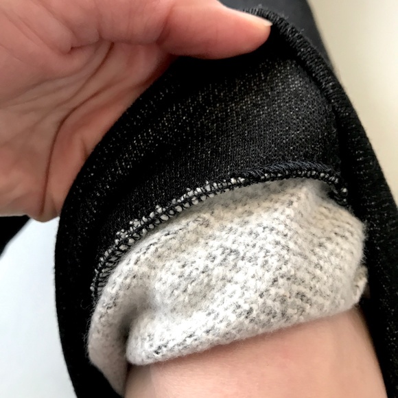 Black Fleece Leg Warmers Winter Knee Socks Warm Leggings Soft Pants Made in USA - Picture 6 of 8